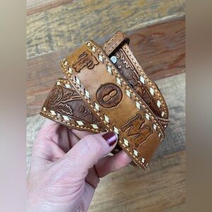 Vintage Textan Tooled Leather Belt “Tom”